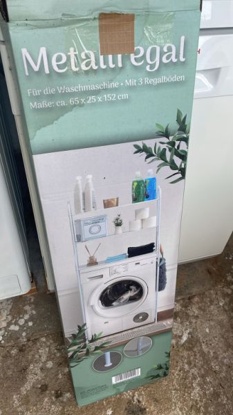 Estantería metálica para lavadora