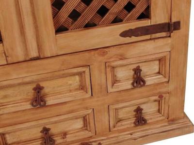 Mexican bar cabinet.