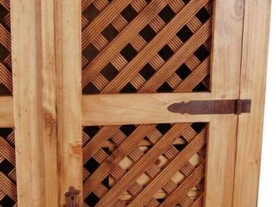 Mexican bar cabinet.