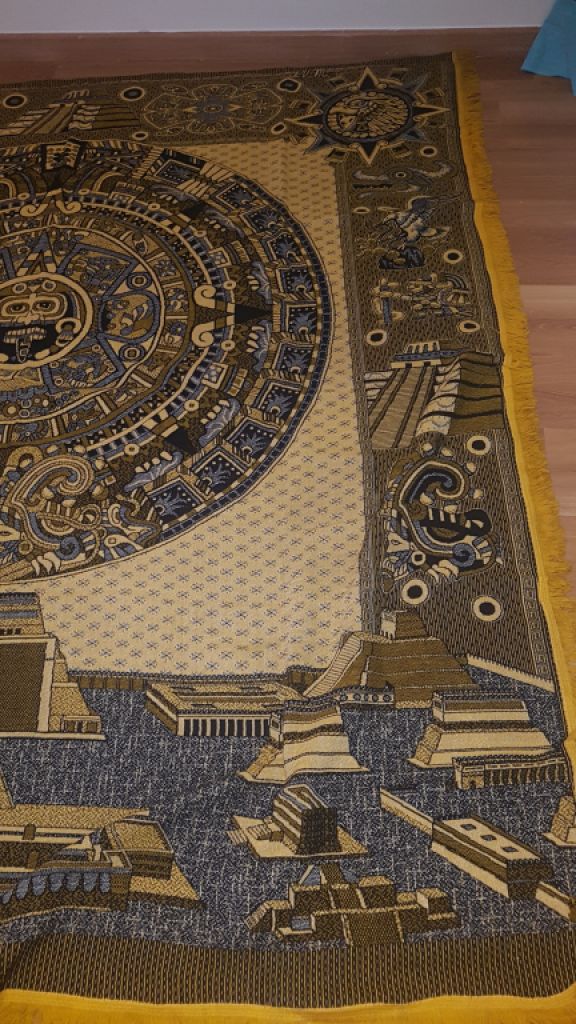 Tapiz mexicano de pared – Calendario maya – aprox. 200 x 220 cm