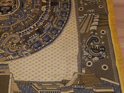 Tapiz mexicano de pared – Calendario maya – aprox. 200 x 220 cm