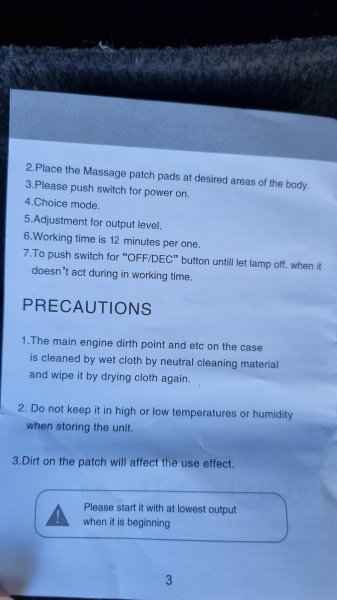 Mikrostrom EMS-Massagegeräte - NEU