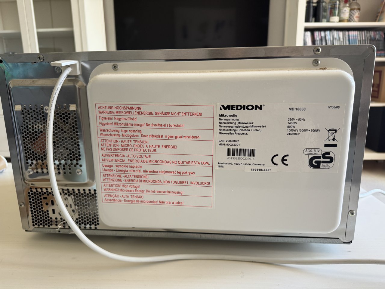 Mikrowelle mit Grill Medion MD 10838