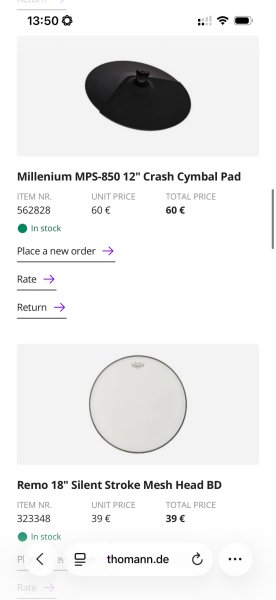 Millenium MPS-750X Pro E-Drum Set + umfangreiches Zubehör