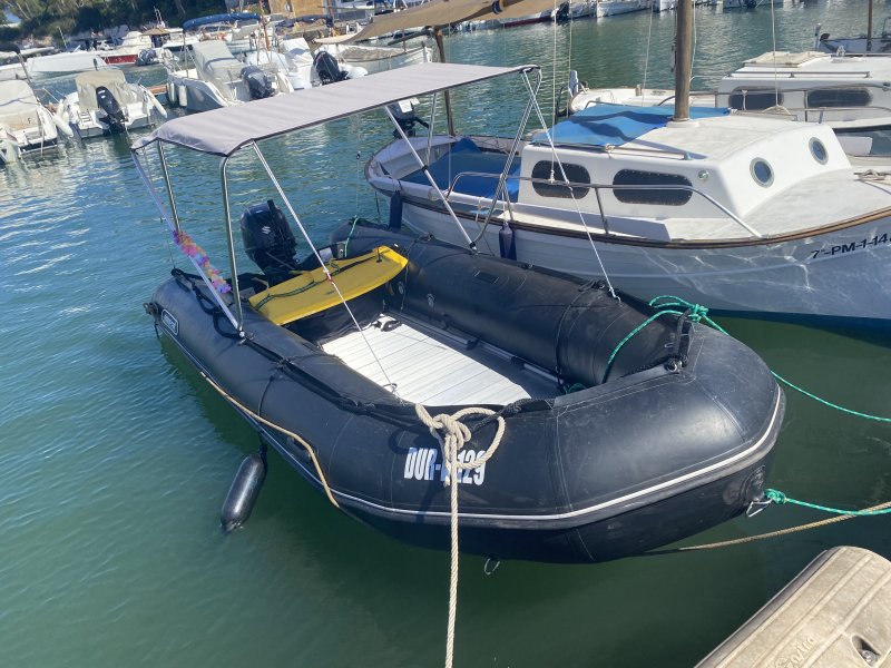 Mission Craft  4,70 m schlauchboot mit 25 ps suzuki 4 Takt , Trailer , persenning , bimini