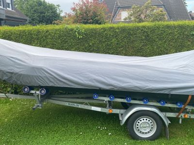 Mission Craft  4,70 m schlauchboot mit 25 ps suzuki 4 Takt , Trailer , persenning , bimini