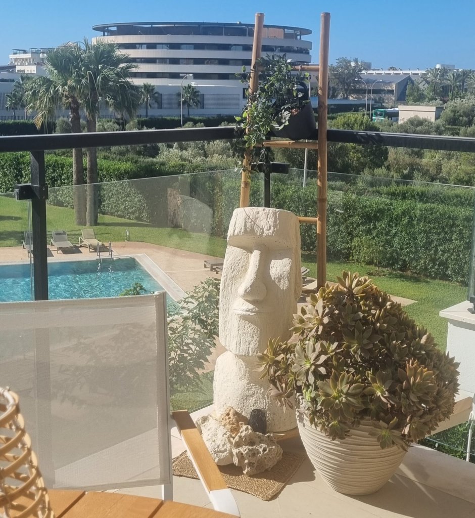 Moai Skulptur Deko für Haus und Garten / eigene Herstellung / Beton / massiv