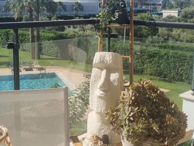 Moai Skulptur Deko für Haus und Garten / eigene Herstellung / Beton / massiv