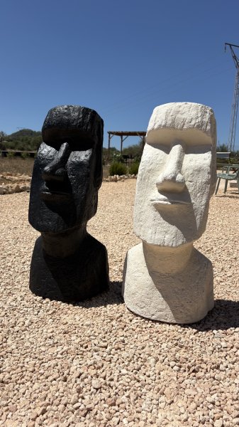 Moai Skulptur Deko für Haus und Garten / eigene Herstellung / Beton / massiv