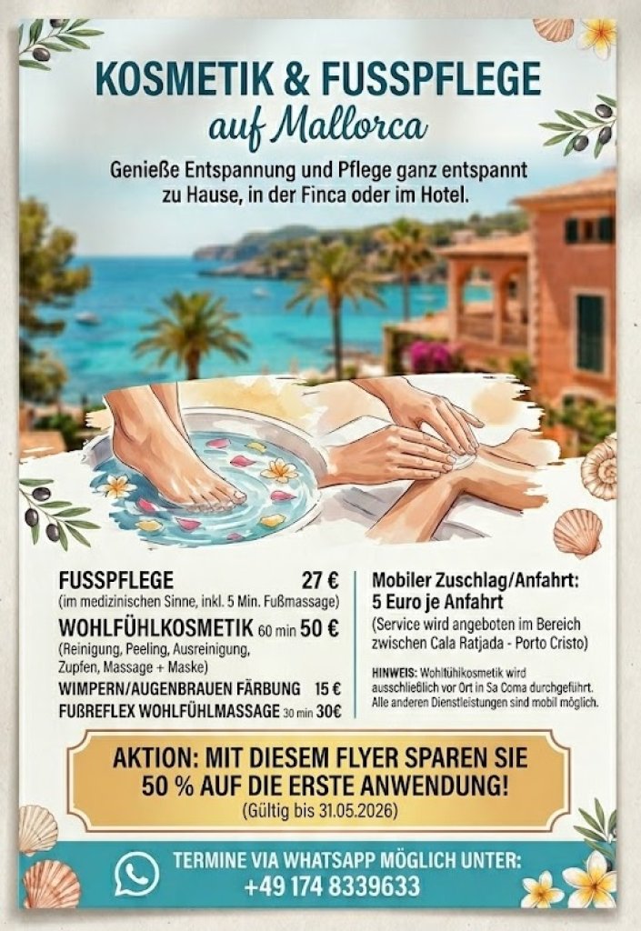 Mobile Fußpflege & Wohlfühlkosmetik