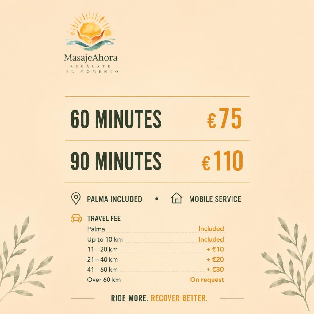 Mobile Sport Massagen ( auch Wellness auf Anfrage )