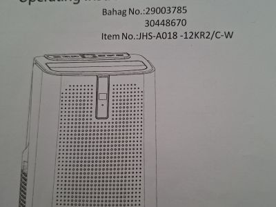 Mobile Air Conditioner (cools, dehumidifies, ventilates)