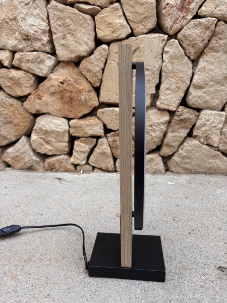 Moderne Lampen 2 Stück Holz LED