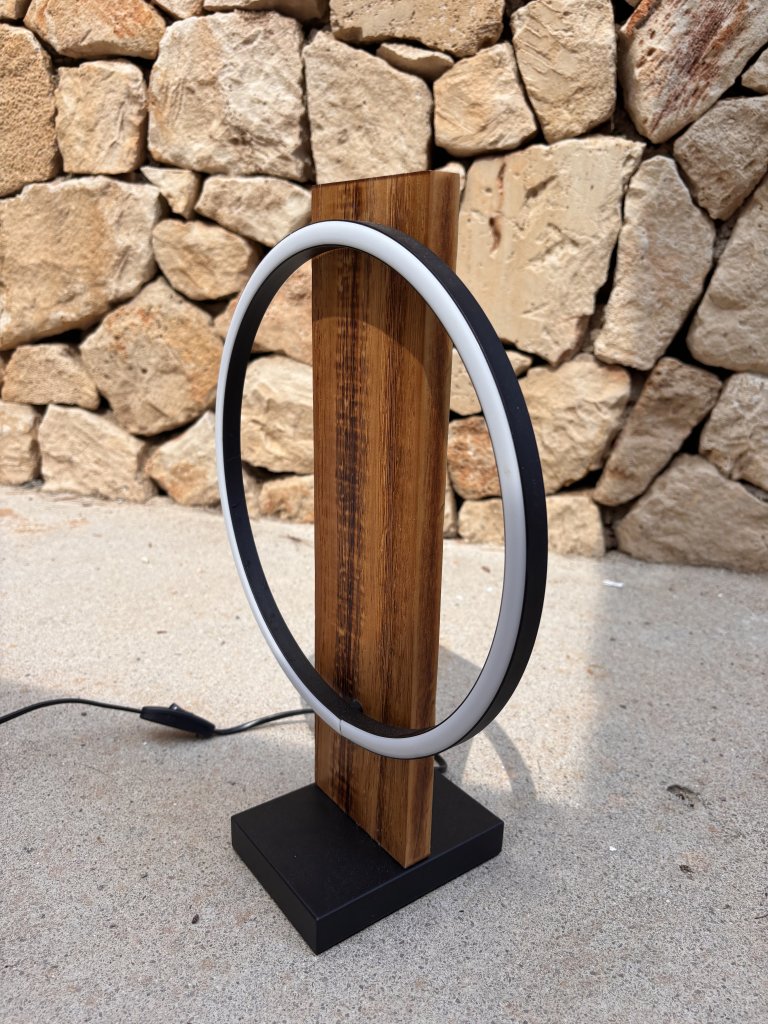 Moderne Lampen 2 Stück Holz LED