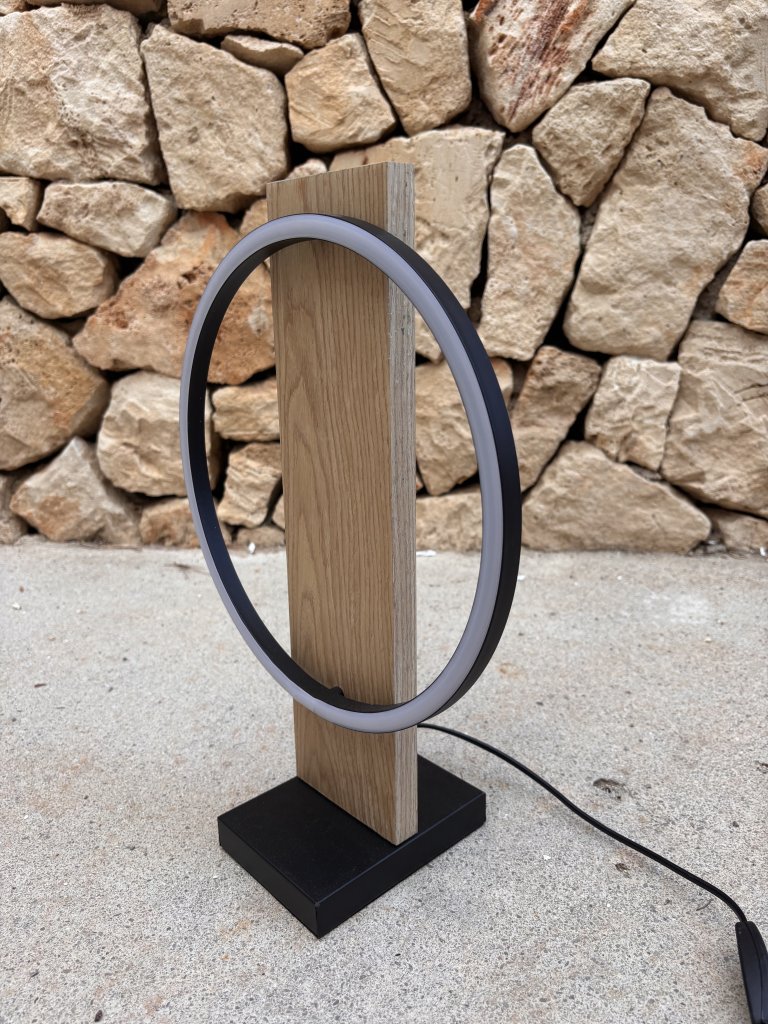 Moderne Lampen 2 Stück Holz LED