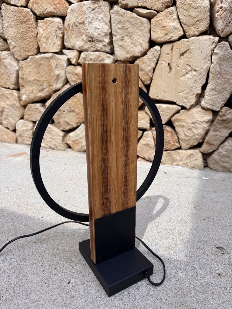 Moderne Lampen 2 Stück Holz LED