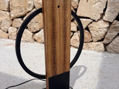 Moderne Lampen 2 Stück Holz LED