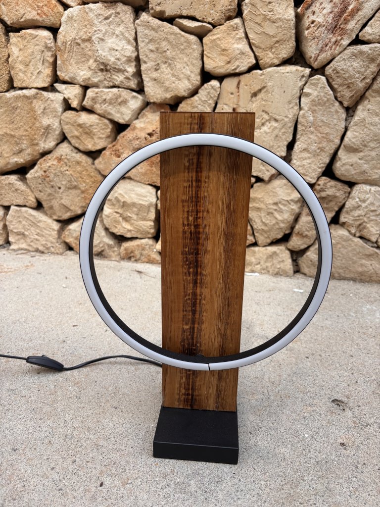 Moderne Lampen 2 Stück Holz LED