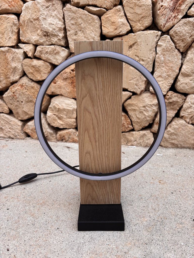 Moderne Lampen 2 Stück Holz LED