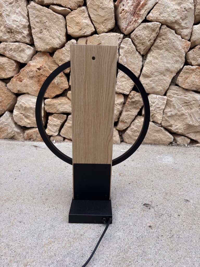Moderne Lampen 2 Stück Holz LED