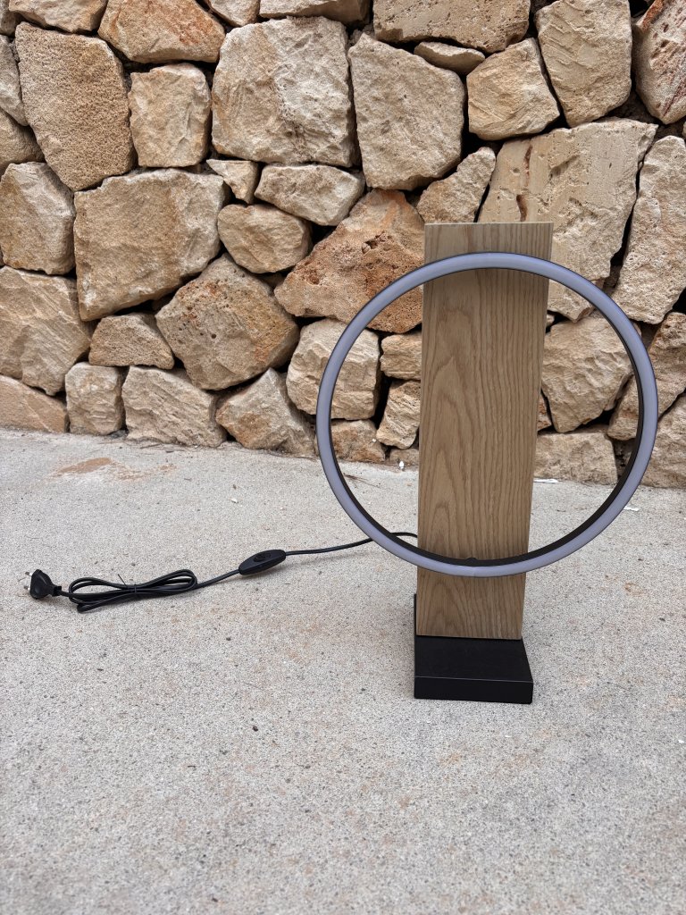 Moderne Lampen 2 Stück Holz LED