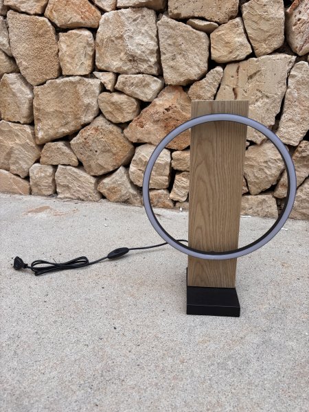 Moderne Lampen 2 Stück Holz LED