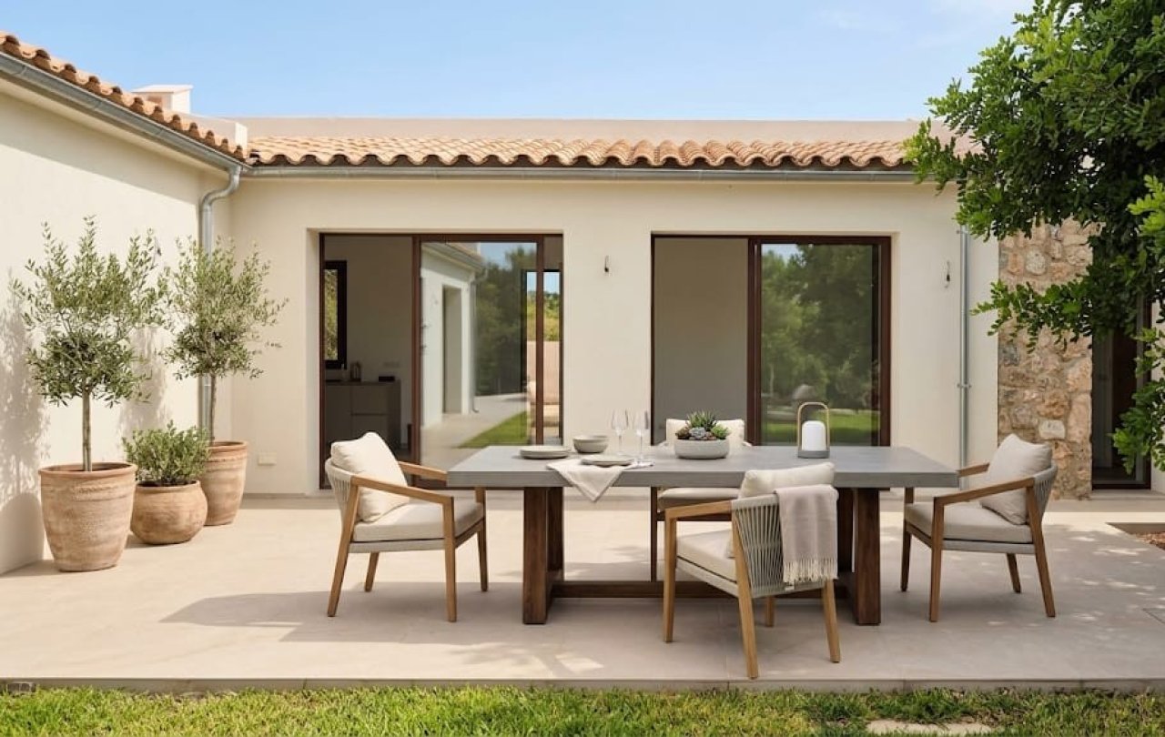 Modernes Landhaus im Bauhaus-Stil in Sant Llorenç, Langzeitmiete