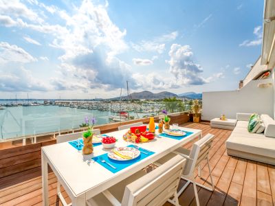 Modernes Penthouse Appartment in 1. Hafenlinie in Alcudia