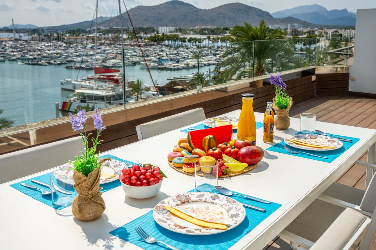 Modernes Penthouse Appartment in 1. Hafenlinie in Alcudia