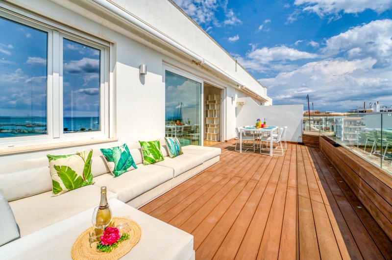 Modernes Penthouse Appartment in 1. Hafenlinie in Alcudia