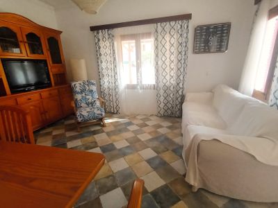 Furnished ground-floor apartment with terrace and AC; fireplace in Colonia St Jordi .-.. AP 160
