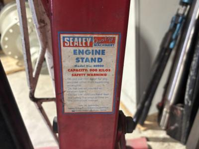 Engine stand (SEALY) & other items