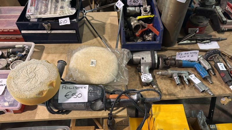 Engine stand (SEALY) & other items