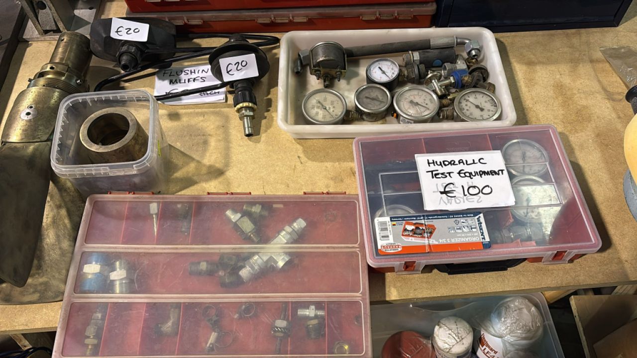 Engine stand (SEALY) & other items