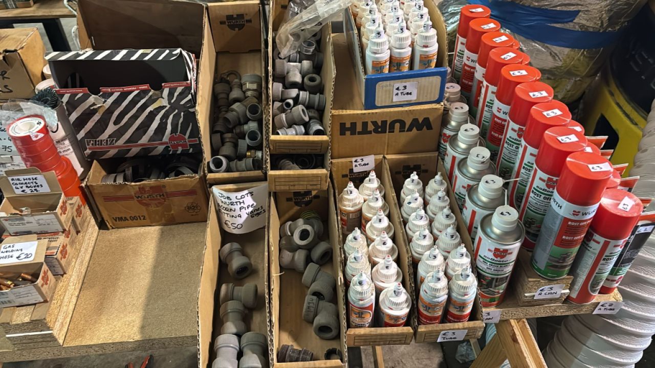 Engine stand (SEALY) & other items