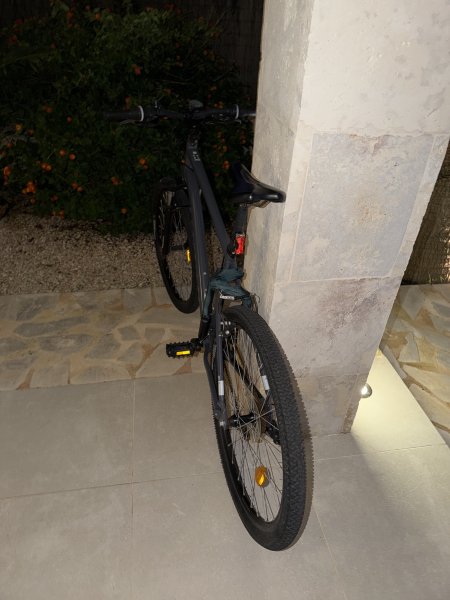 Mountainbike EXPL 50 Rockrider 80 mm Federgabel Grau