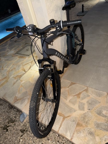 Mountainbike EXPL 50 Rockrider 80 mm Federgabel Grau