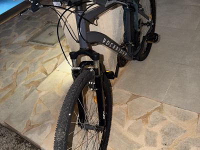 Mountainbike EXPL 50 Rockrider 80 mm Federgabel Grau