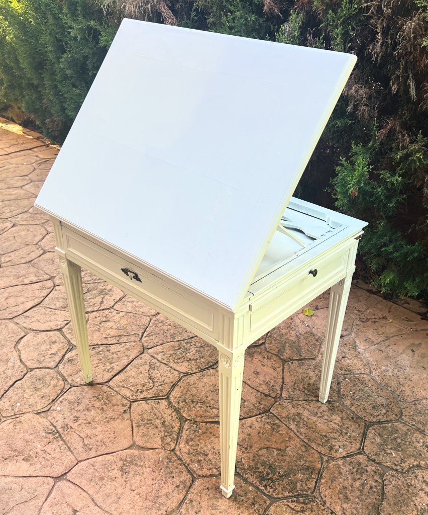Mesa de dibujo multifuncional de estilo Luis XVI