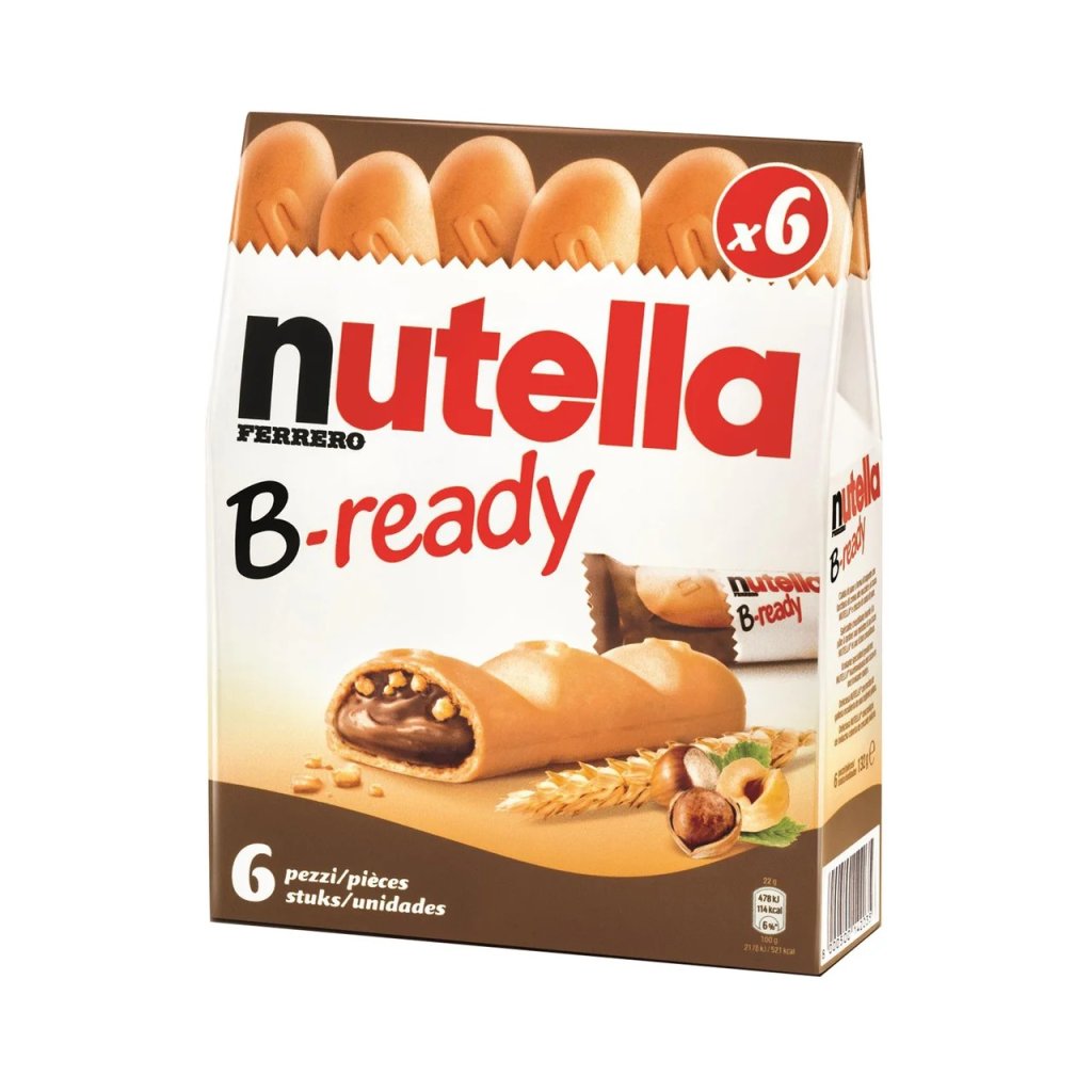 Multipack de barritas de cereales rellenas de crema de avellanas y cacao Nutella B-ready (15 x 22 g)