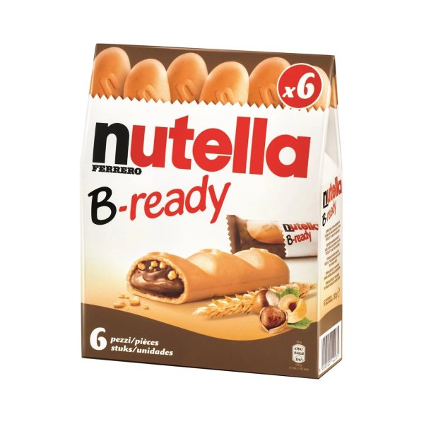Multipack mit Müsliriegeln, gefüllt mit Haselnuss- und Kakaocreme, Nutella B-ready (15 x 22 g)