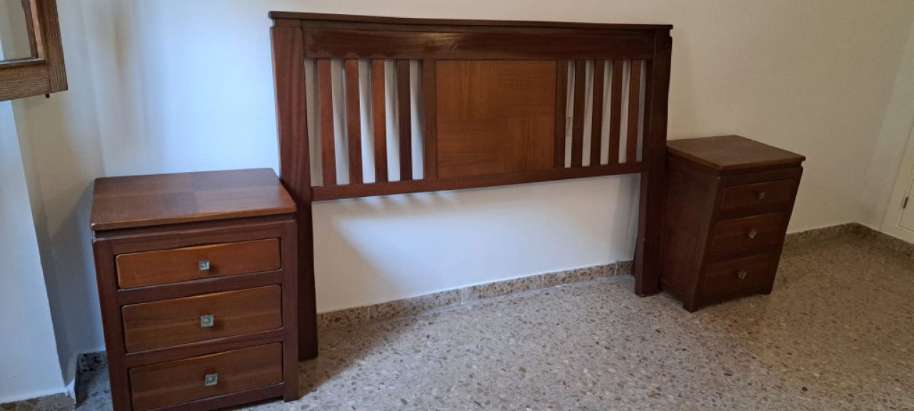 Bedside tables and headboard for 150-cm bed