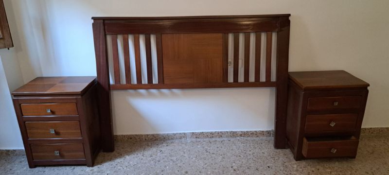 Bedside tables and headboard for 150-cm bed