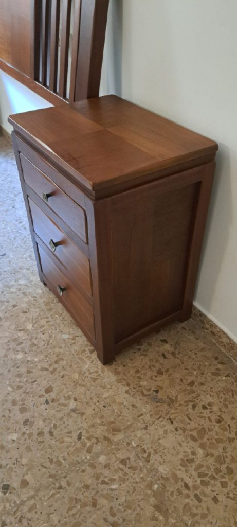 Bedside tables and headboard for 150-cm bed