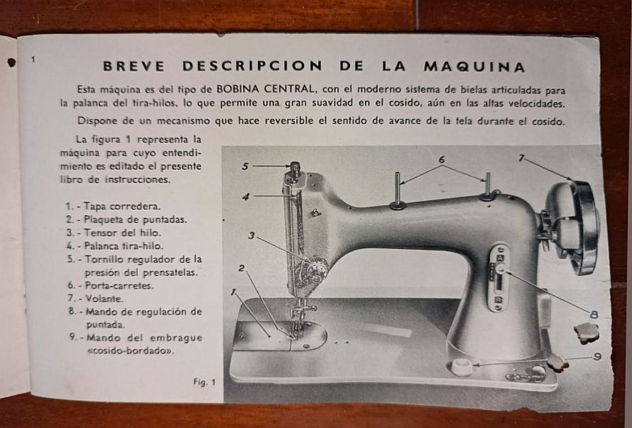 MÁQUINA DE COSER DE 1970 SIGMA Modelo 101