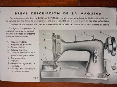 MÁQUINA DE COSER DE 1970 SIGMA Modelo 101