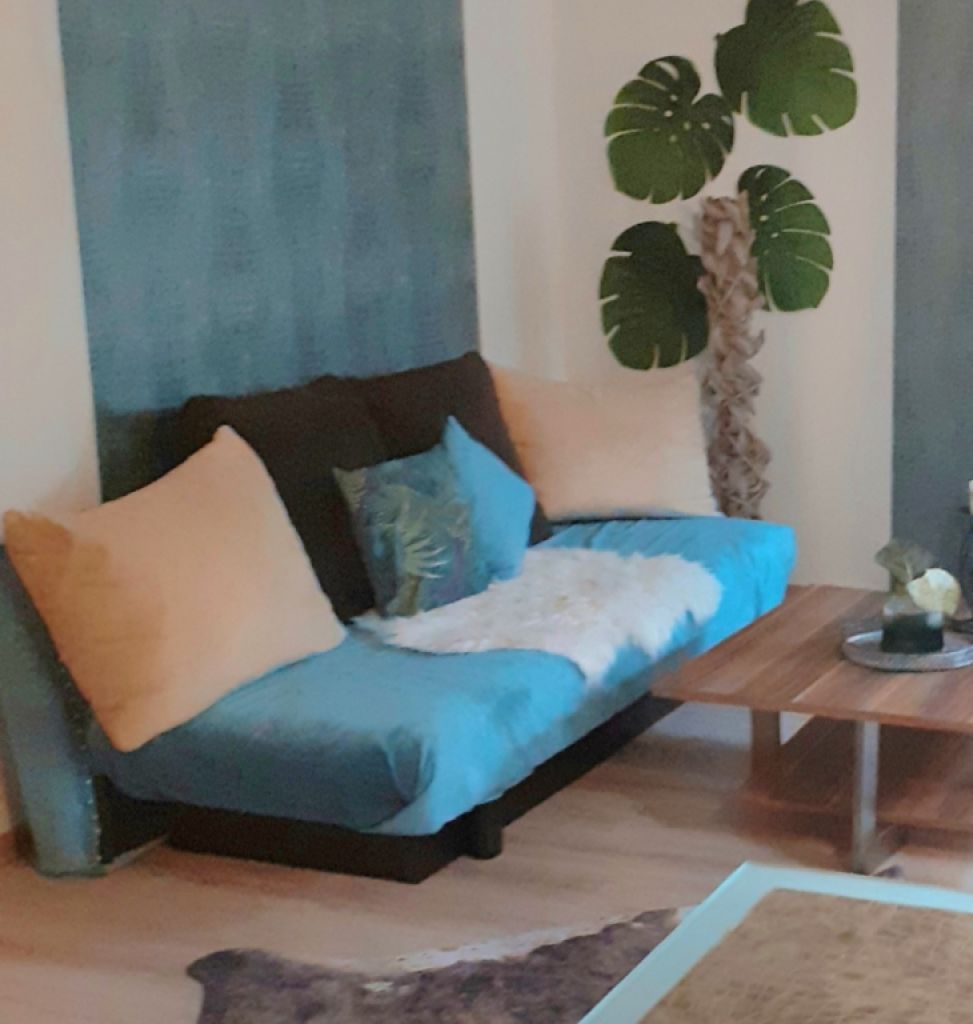 Neu bezogen Schlafcouch Klappsofa Bett Couch wie neu