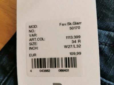 ¡NUEVO! Vaqueros elegantes de PIERRE CARDIN, Talla 27/32, Azul ¡NUEVO!