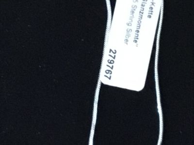 ¡NUEVO! Elegante cadena de plata de ley 925, colgante con strass ¡NUEVO!