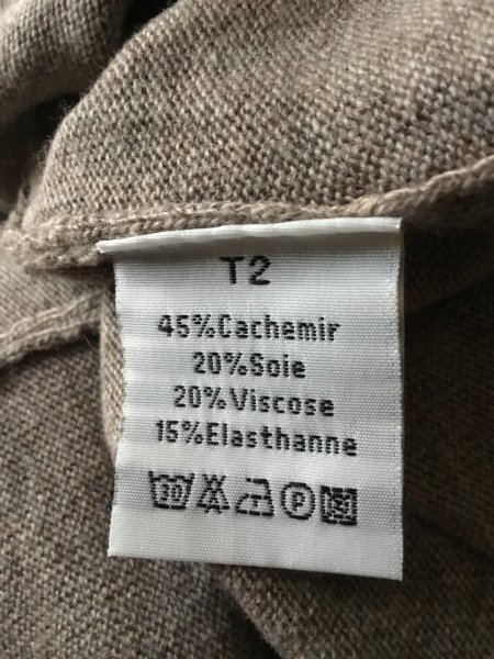 NEU! Edle Strickjacke Cardigan ASSUILI Italy, Gr.M, Cashmere Seide